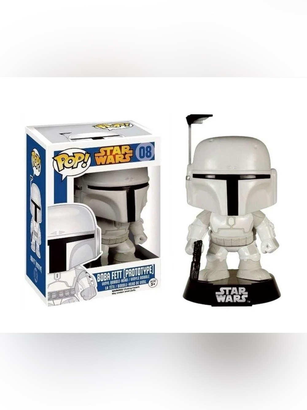 Funko Silver Boba Fett (Prototype) Pop! Vinyl Figure. NIB